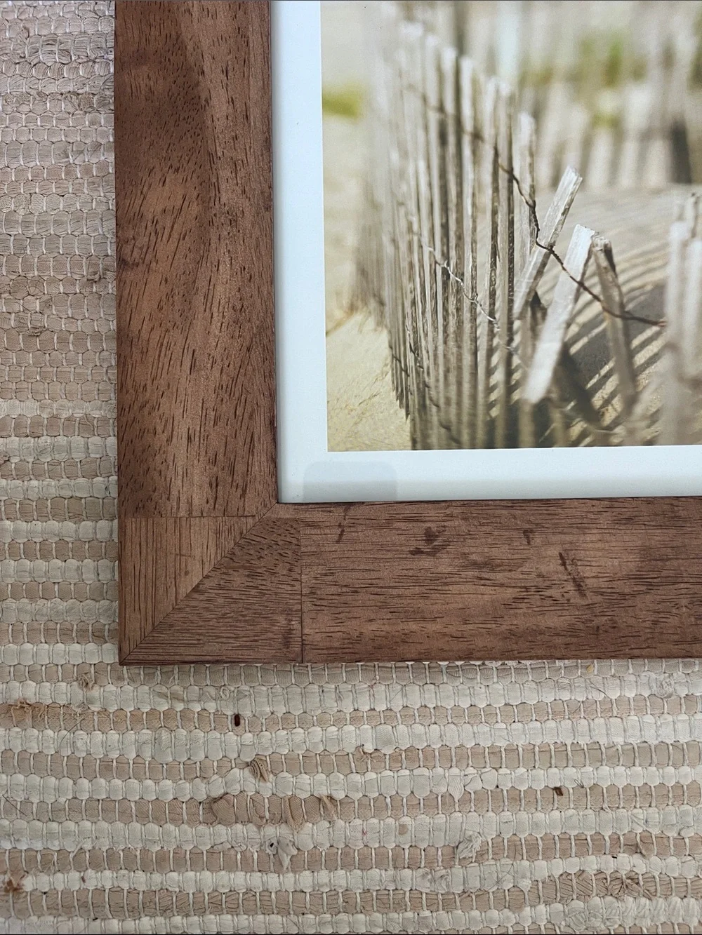 Rustic Brown Wood Picture Frame Set -